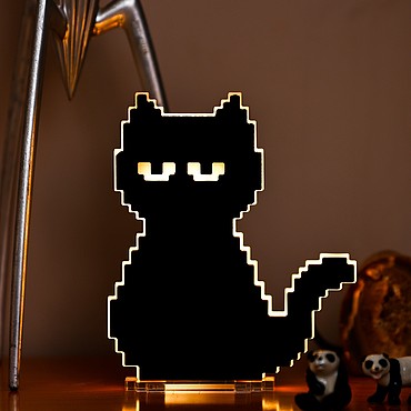  Studio Cheha Pixel Black Cat PS1050176