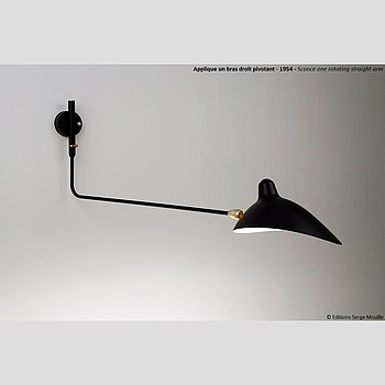 ONE STRAIGHT ARM WALL LAMP Serge Mouille
